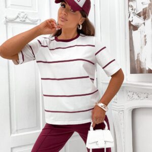 Bluzka T-shirt StayHere – Paski