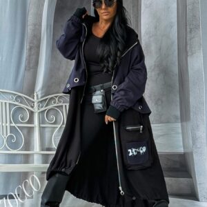 Bluza z kapturem z nadrukami Zocco czarna