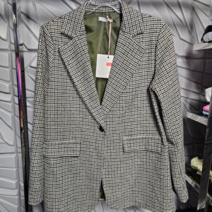 AZARA Stylowa marynarka w pepitkę